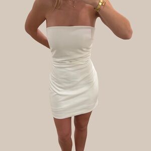 Zara Strapless White Dress